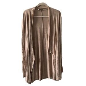 BKE Buckle Womens Size XL Beige Open Front Duster Cardigan